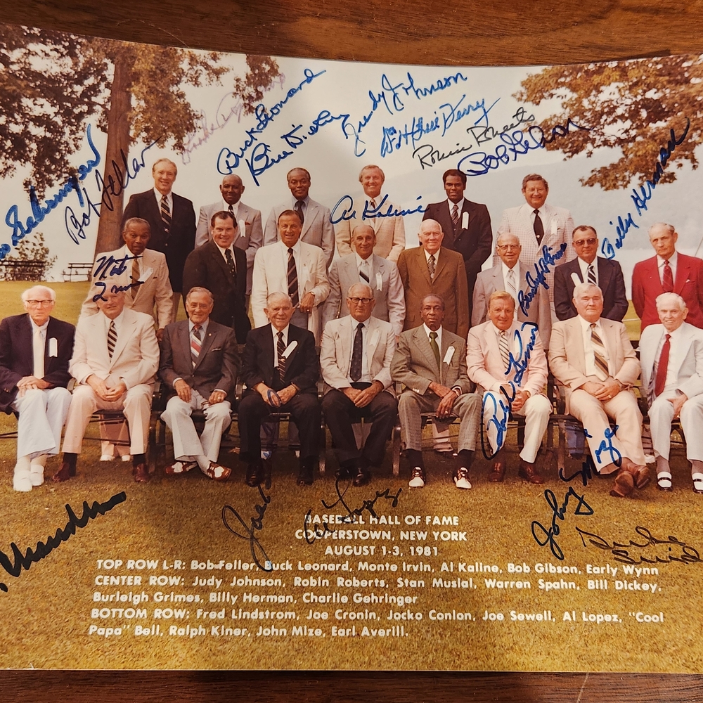 Baseball Hall of Fame Autographed Photo